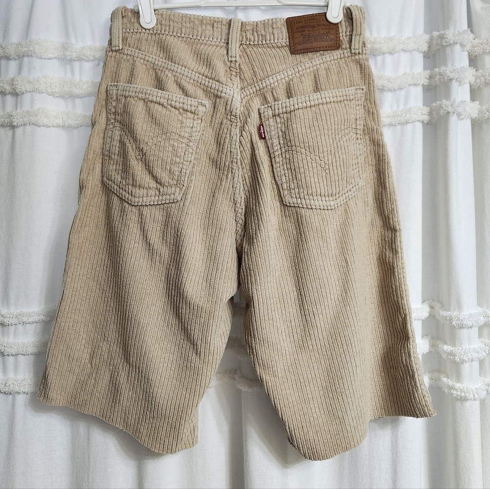 Vintage Levi Corduroy Cut Offs! Size 27.